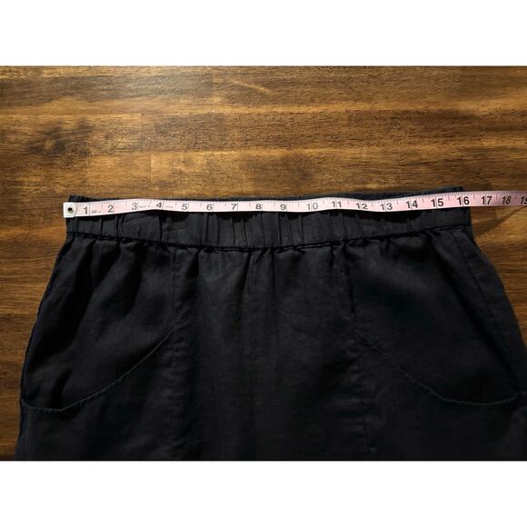 Quince Women’s Large Pants Ankle Tapered 100% European Linen Elastic Waist - Picture 10 of 16